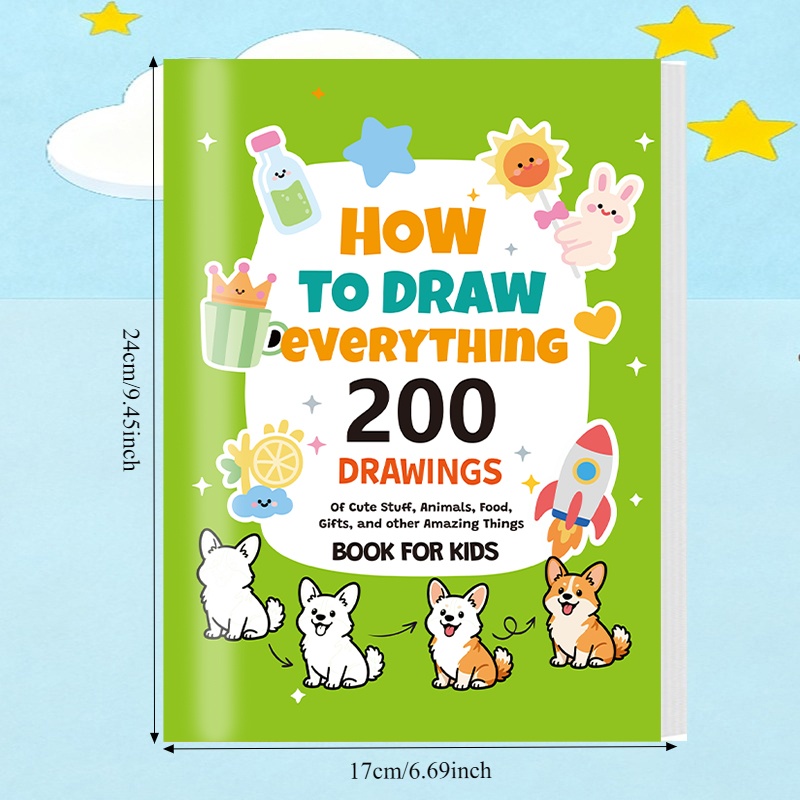 Image of 200+ Drawing Book: How To Draw Anything - Art Guide With Durable Pages Suitable For,, S & Artists - Birthday, Christmas, Easter Gifts For Aspiring Artists