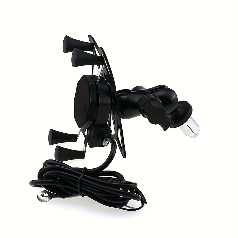 TEMU Motorcycle Rearview Mirror Mount For Mobile Phone Motorcycle Phone Holder 4.7-6.7 Inch Mobile Device Gps Bracket