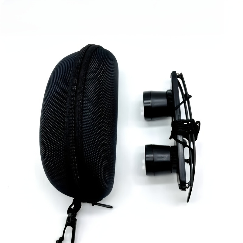 1 pieza, equipo de observación de pesca para gafas 3 en 1 - Conjunto de prismáticos y lupa con caja de almacenamiento - Compacto y portátil, adecuado para caza, pesca, observación de aves - Negro, diseño óptico de precisión