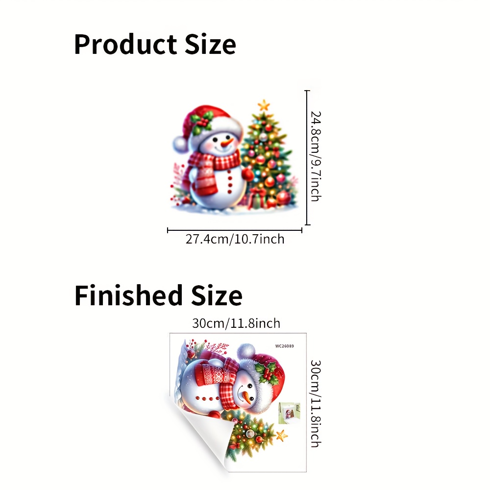 TEMU 1 Pegatina Autoadhesiva Removible de PVC para de Inodoro, Decoración Navideña con de , Árbol de Navidad y de Regalo, Pegatina Decorativa
