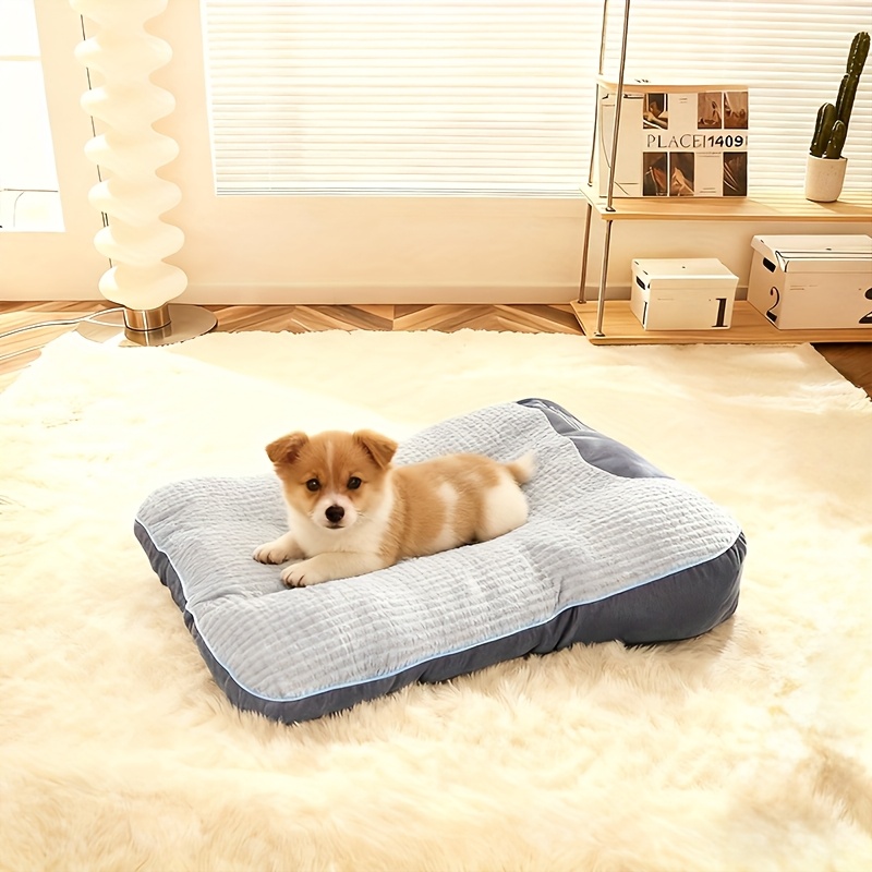 TEMU Très Grand Panier pour Chien : Support Universel pour Chiens Moyens et Grands, Canapé Orthopédique de Luxe pour Animaux de Compagnie avec Housse