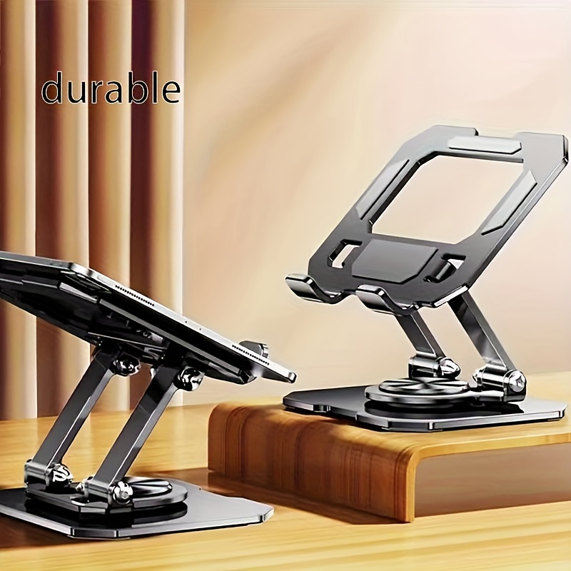 Nuevo Modelo 2025, Soporte para Tablet, Soporte Giratorio Ajustable de 360 Grados, Ajuste de Ángulo Ergonómico, Hecho de Material Metálico Completo, Más Estable y Duradero, Ideal para la Oficina, Ver Series de TV, un Regalo Genial para Navidad