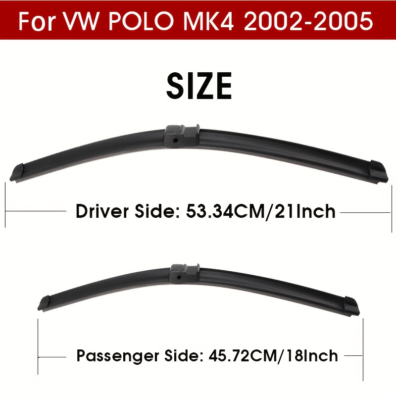 21" 18" Wiper Blades For Vw For Mk4 2002-2005 Auto Front Windshield Windscreen Wiper Lhd