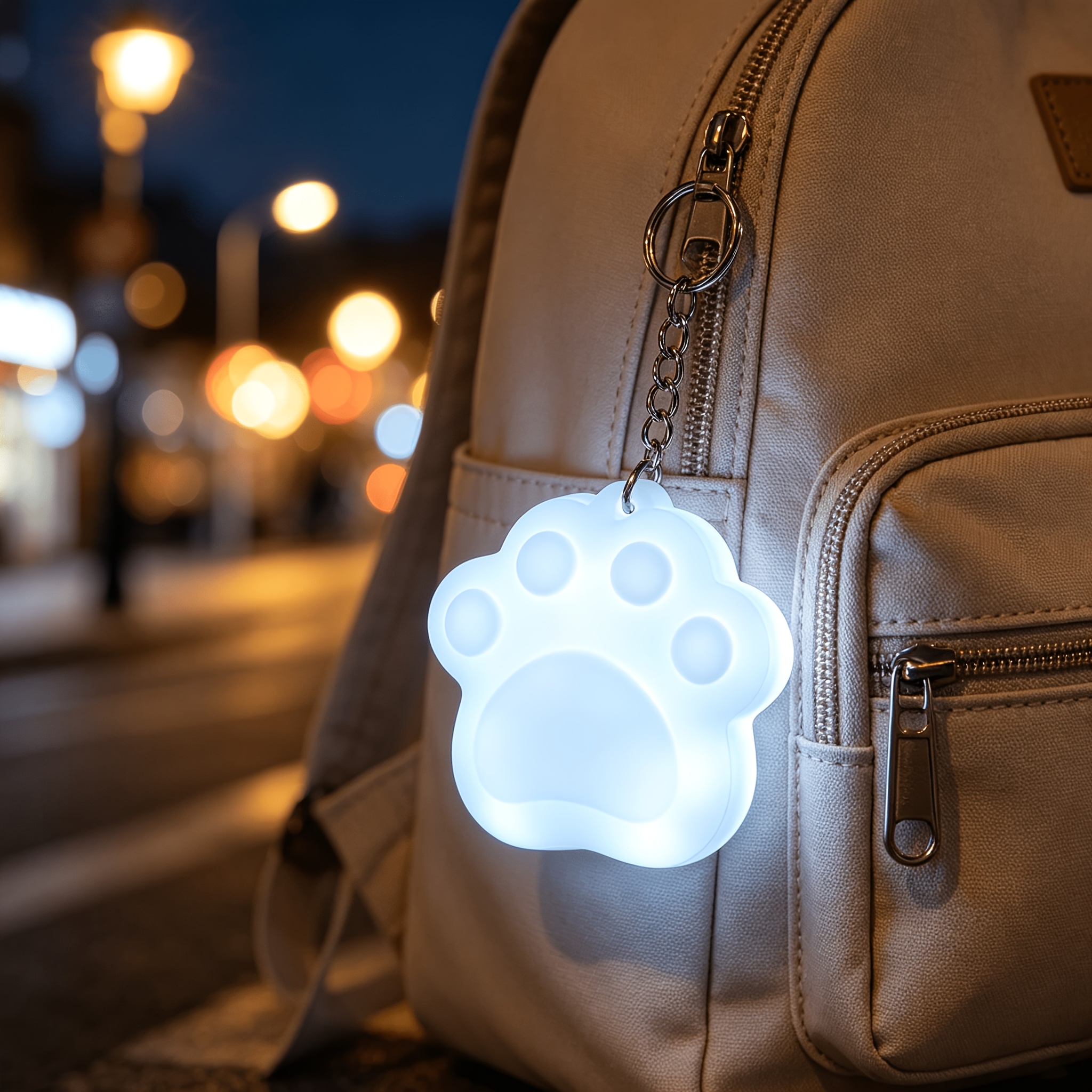 TEMU Luz Nocturna Colgante con Forma de Pata Nueva, Apagado Automático al Tocar, Llavero Portátil, Decoración para Bolso, , Regalo Decorativo para