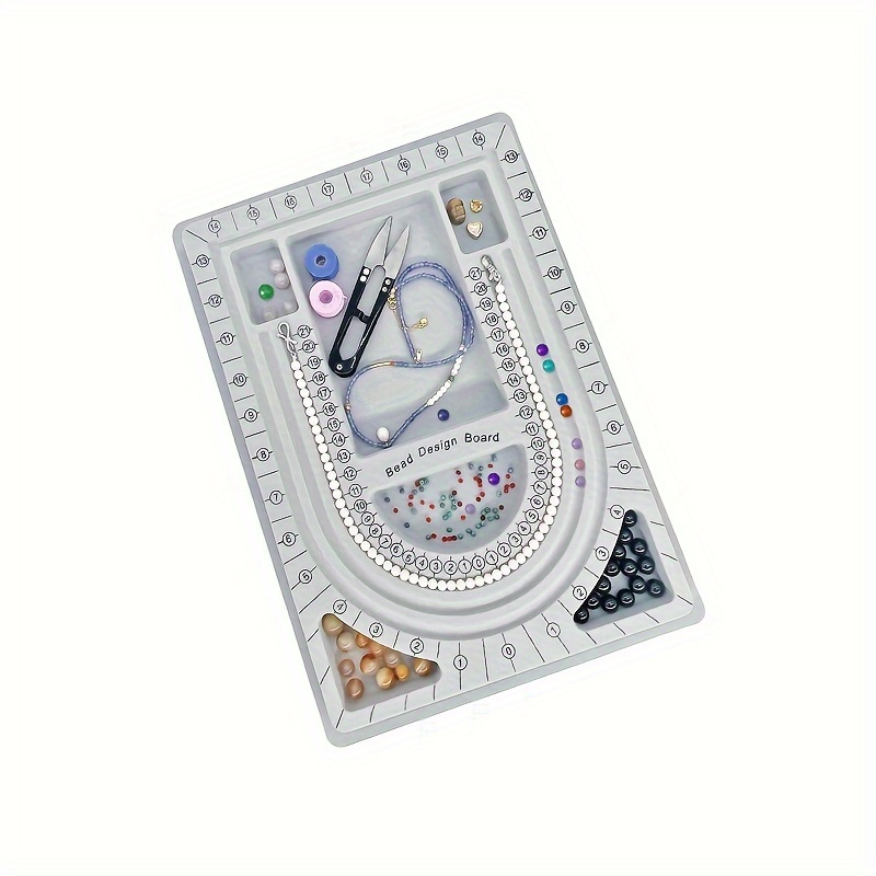 

Bead Design Board: Jewelry Making Tool With Measurement And Sizing Features - Perfect For Diy Beaded Jewelry And Necklaces