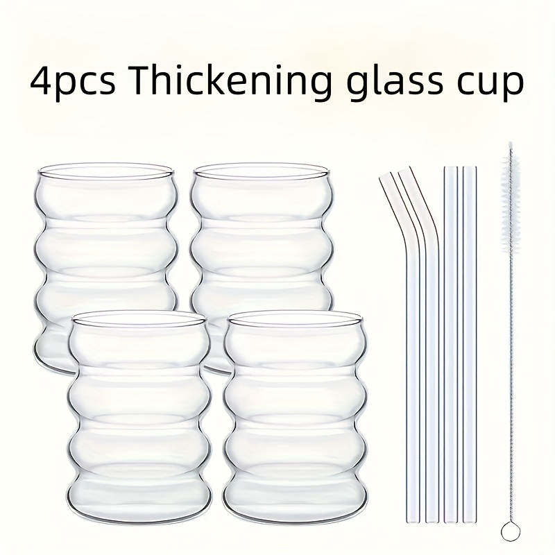 E-shop 4er-Set von 330ml/11,6oz modischen, kreativen, unregelmäßigen Tumblern, trendig niedlich mit neuartigen Designs. Hergestellt aus hochwertigem