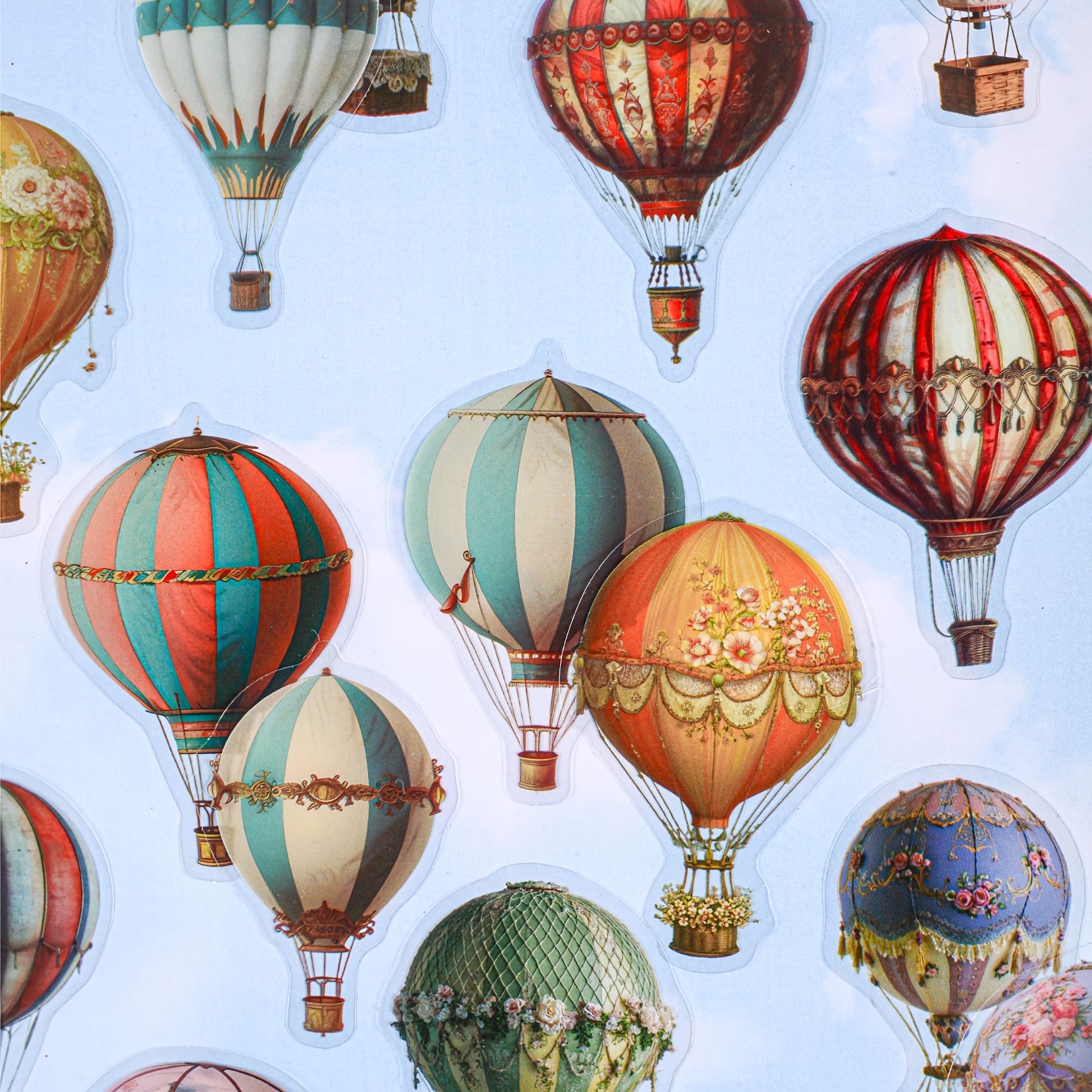 3 Bags of Balloon Pattern Stickers, 60 Sheets Total