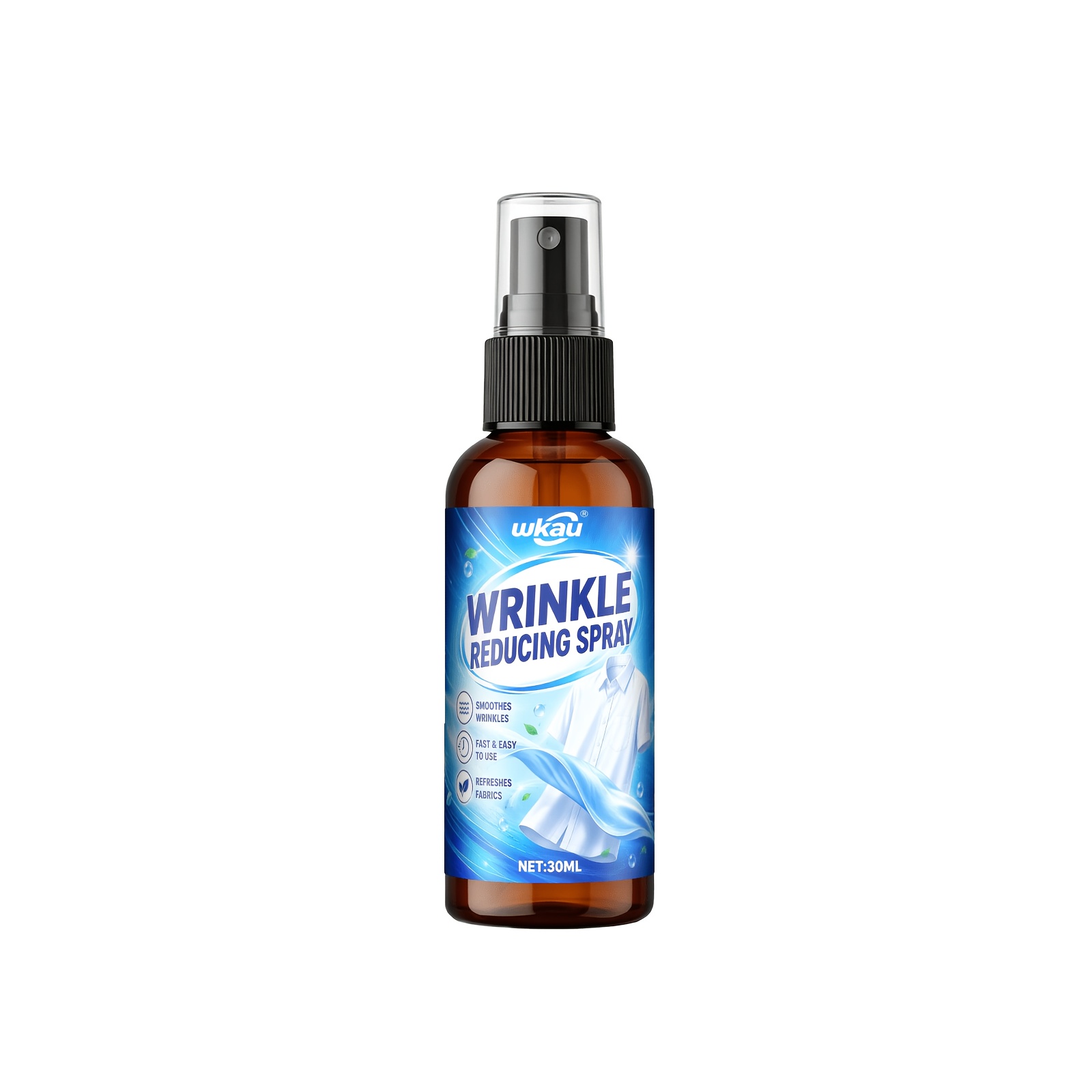 TEMU Travel Size Clothing Wrinkle Release Anti Static Spray Lightweight Easy To Carry Garment Surfaces Reduce Static For Shirts Skirts Jackets