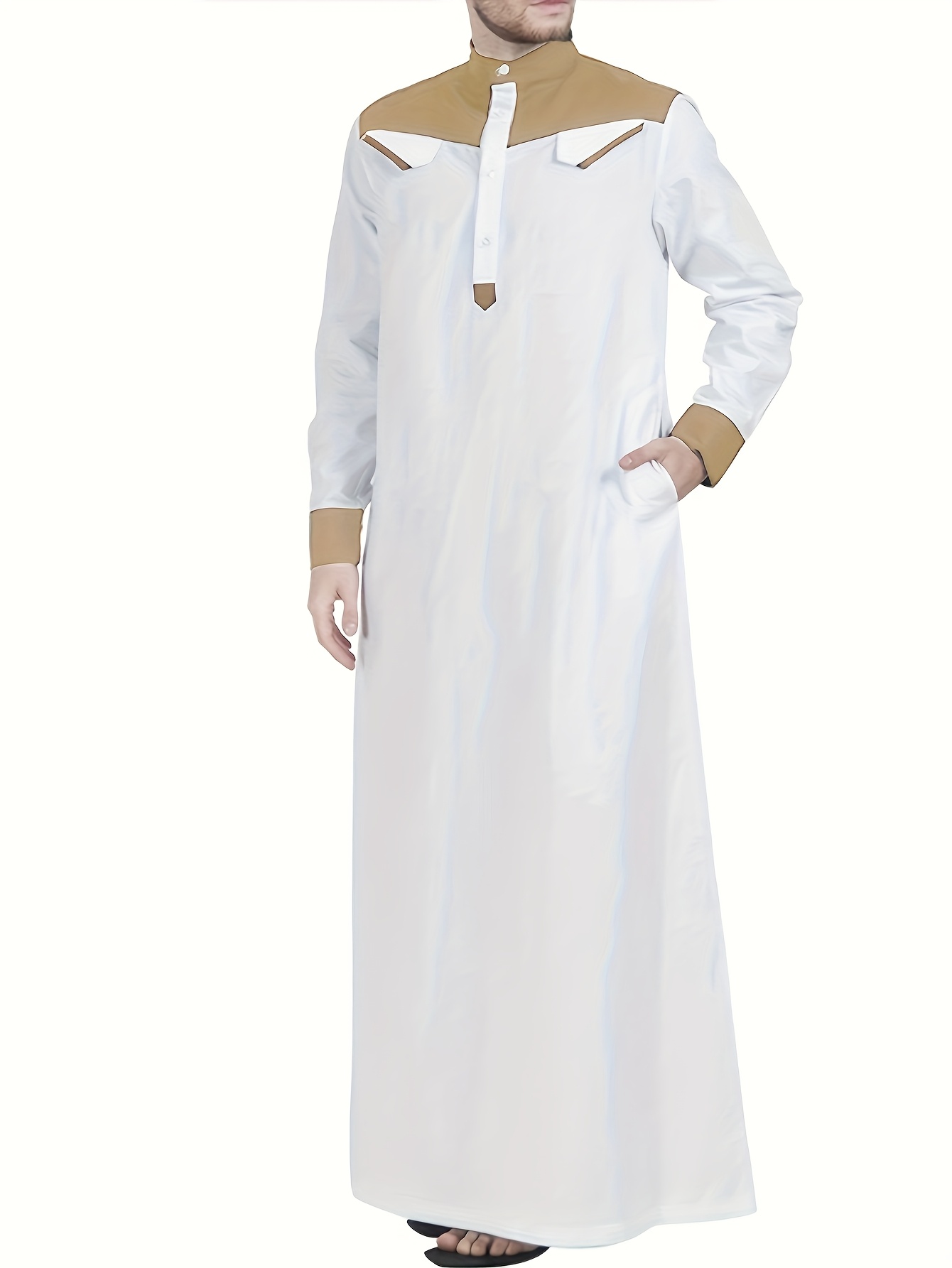 Roba da in stile vintage Abbigliamento musulmano tradizionale di  Dubai blocchi di con cintura, anello e bottoni, tessuto non elastico, 