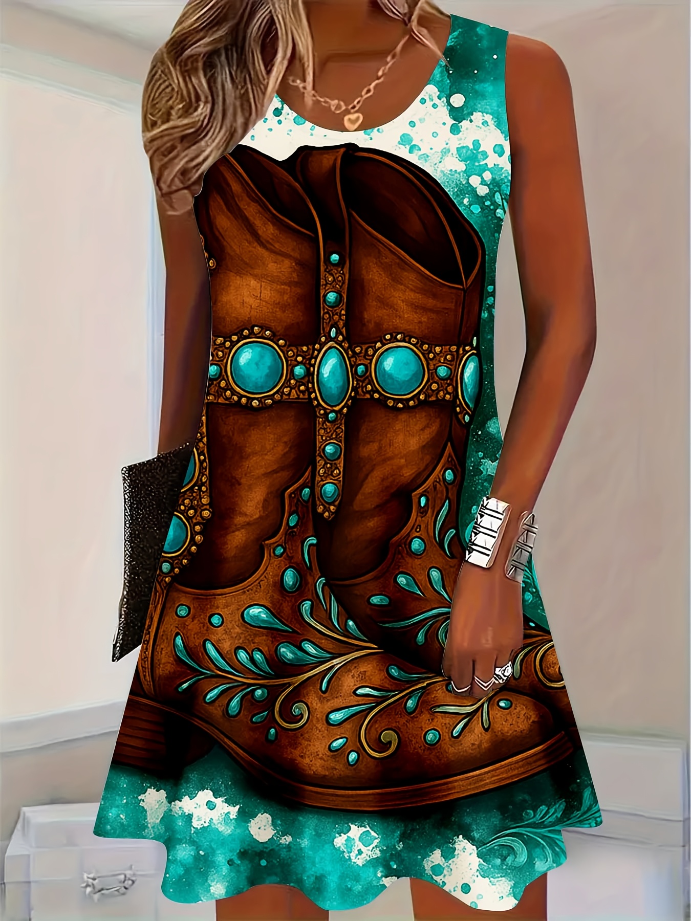 party western dresses sold on Temu United States