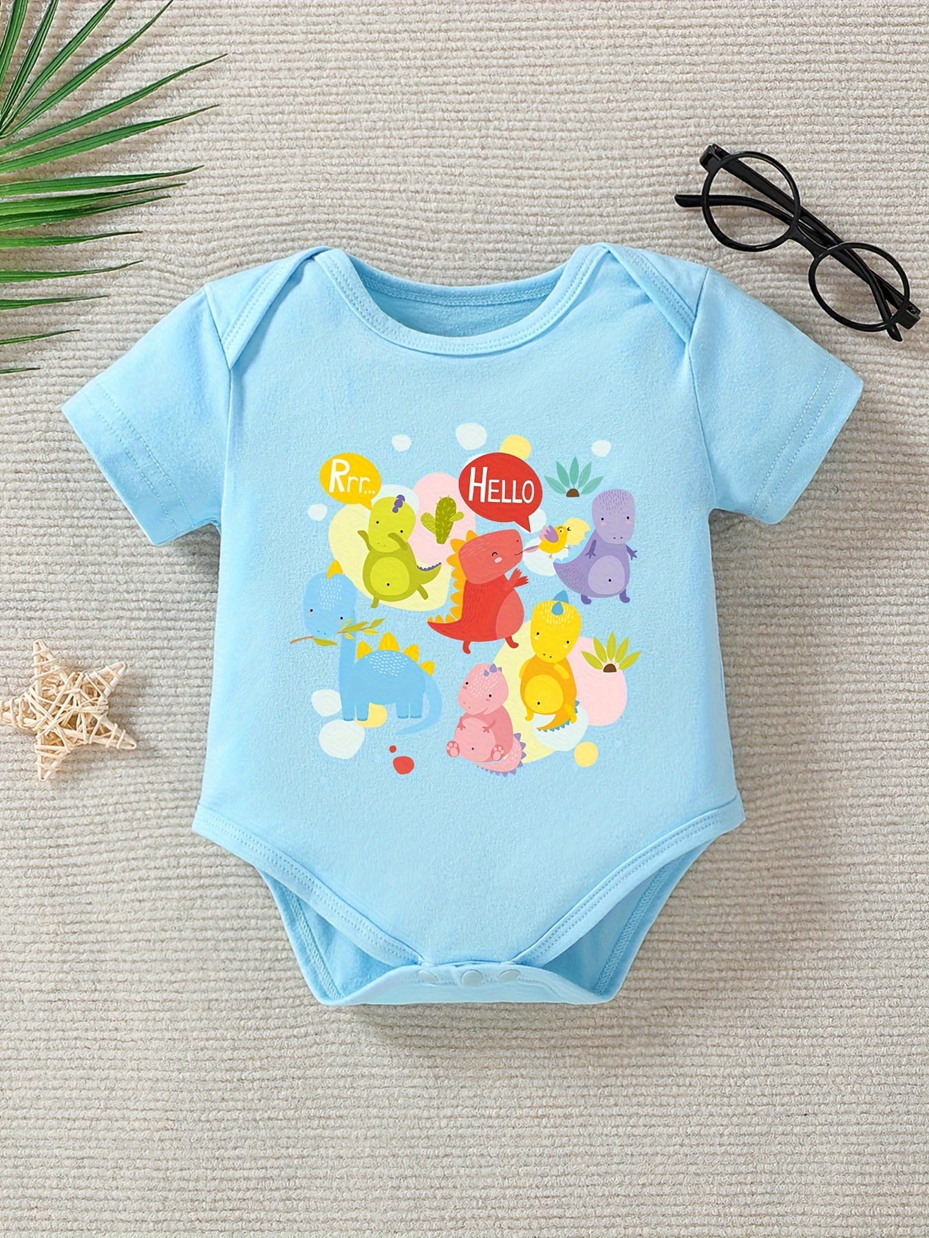 ropa bebé algodón estampado dinosaurios bebés conjunto Temu Spain