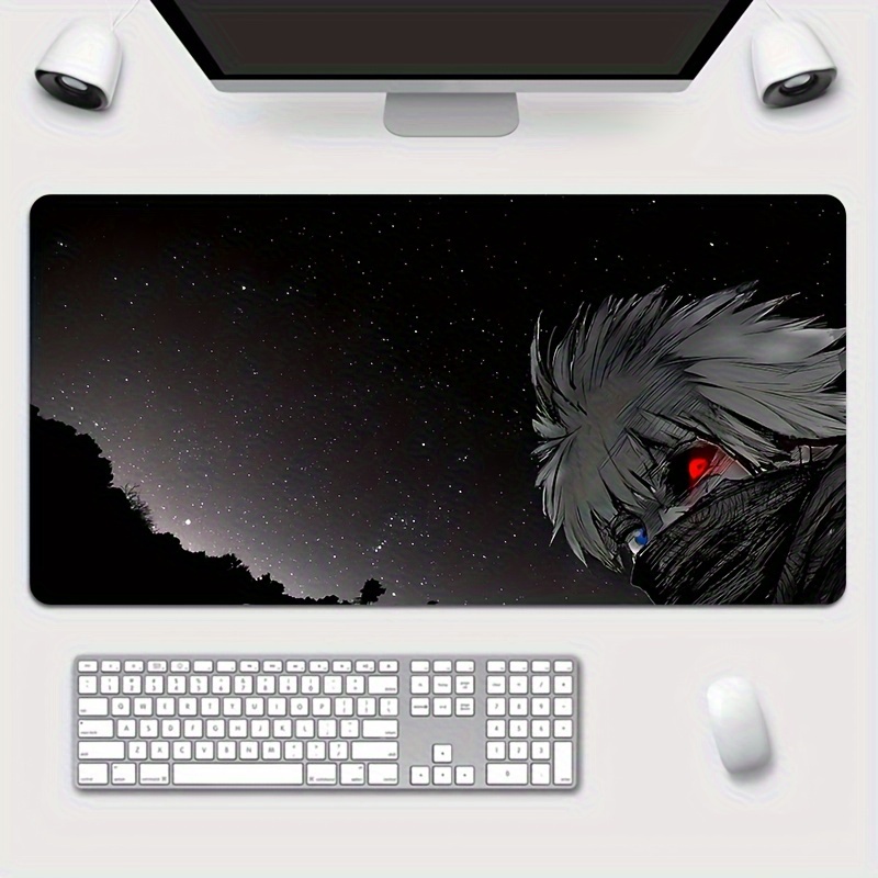 

Anime Boy In Night Sky Mouse Pad: High-res, Thick, Soft, Rubber, Non-slip, Perfectly Bound, Suitable For Gaming And Office Use