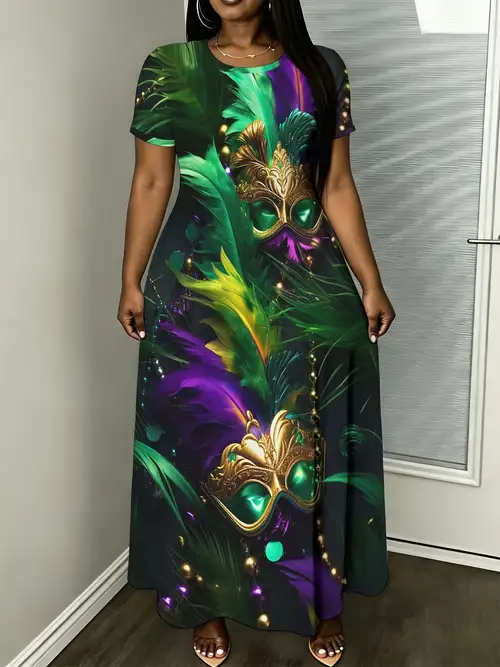 mardi gras masquerade party dress AOMPMSDX Mardi Gras Outfit Women Sleeveless Knee Length Retro A Line Flared Swing Formal Prom Party Dress Watermelon Red L, Women's, Size: Large