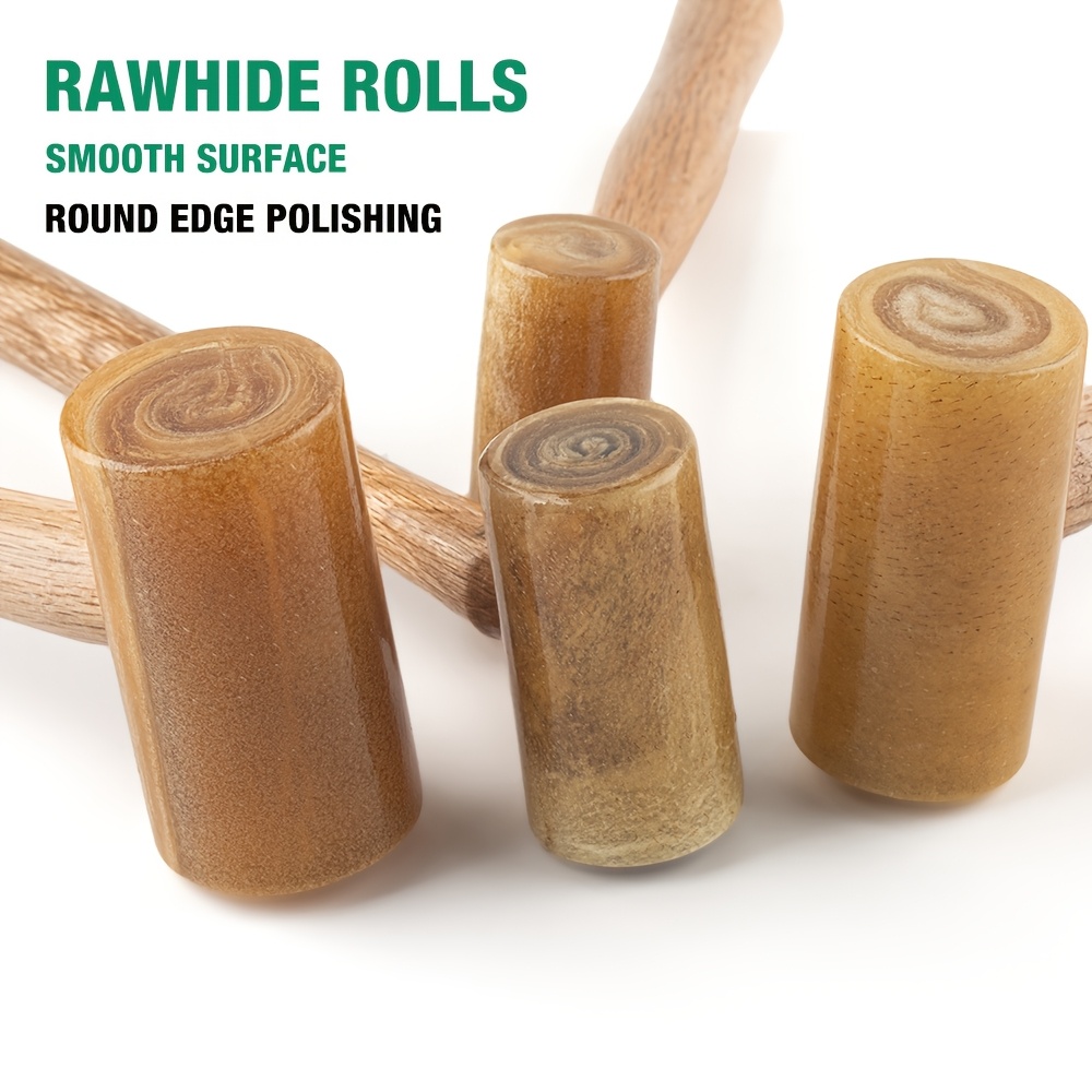 Hobbyworker Jewelry Rawhide Mallet, Jewelry Rawhide Hammer with Wooden Handle, 4/6/9/11 Ounce Available, Leather Craft Tools