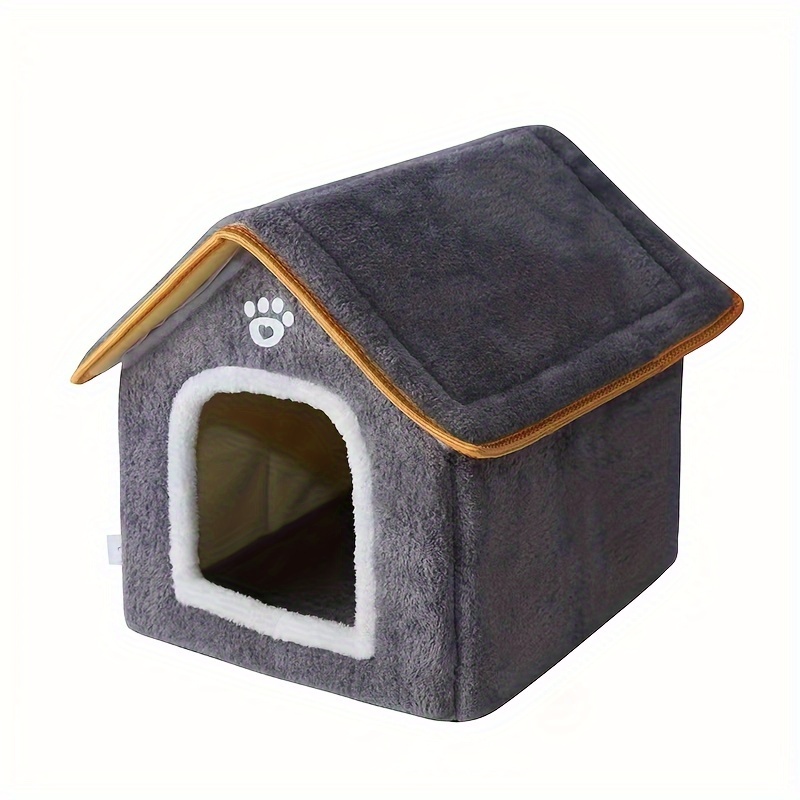 Warm Pet Kennel Removable Washable Closed Cat Kennel Kennel Temu