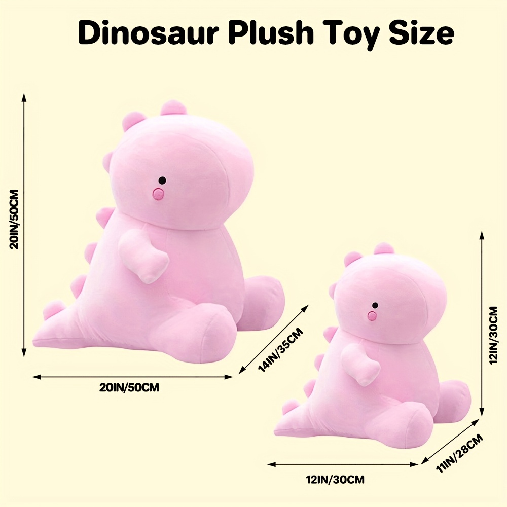 2025 New Cute Dinosaur Plush Toy - Soft Stuffed Animal with Expressive Eyes, Vibrant Colors & Detailed Design, Creative Home Decor Gift for Boys & Girls, Birthday Present, Playful Bedroom Accessory, Whimsical Design, Highquality Stitching