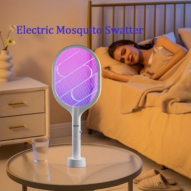 

2-in-1 Usb Rechargeable Electric Mosquito Swatter & Insect Killer Lamp - Home, Office, Garden, And Camping