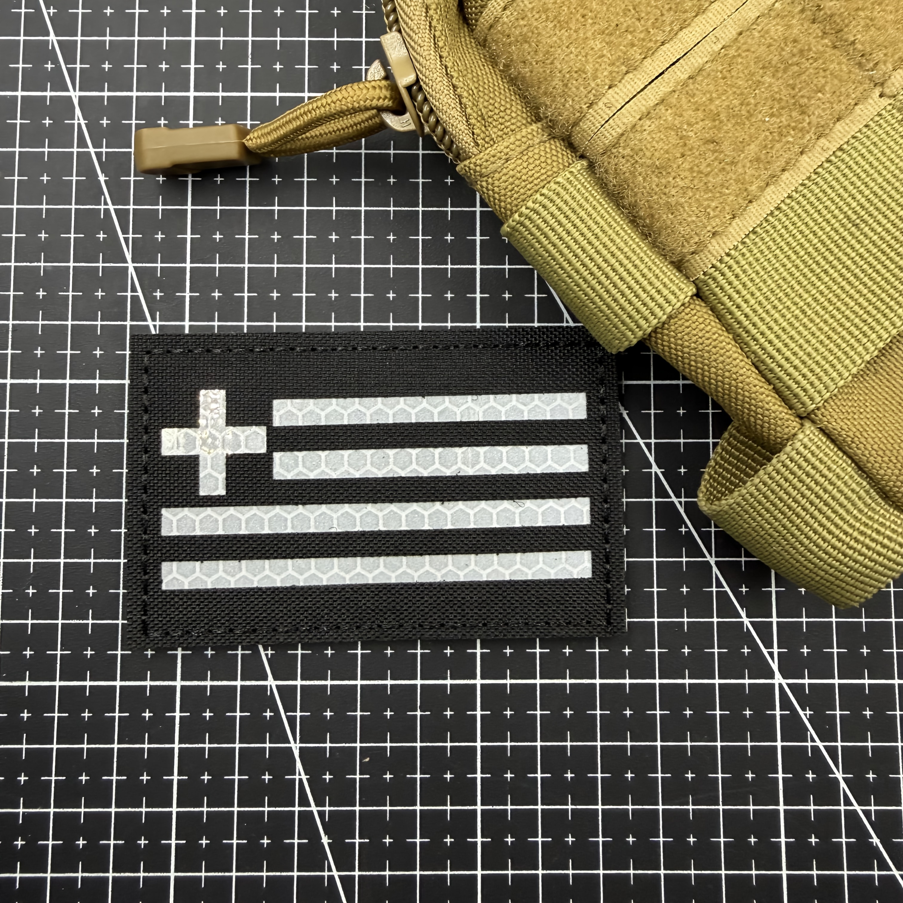 TEMU Greece Flag Tactical Patch Versatile For Caps, Clothing, And Backpacks | Ideal For Hunting & Fishing Gear, Hunting Clothes