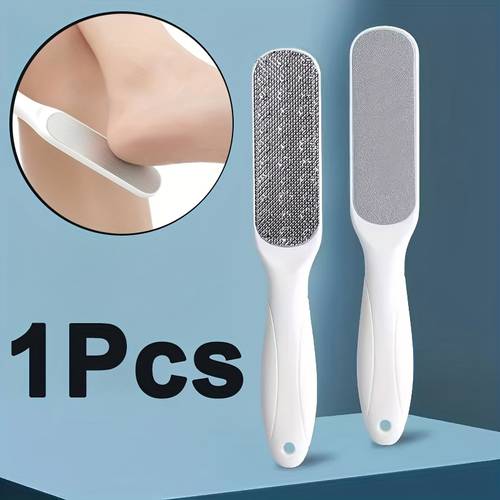1 professional stainless steel file double sided pedicure tool with ergonomic curved handle for and stainless steel coarse fine exfoliating durable remover sturdy construction ideal enthusiasts