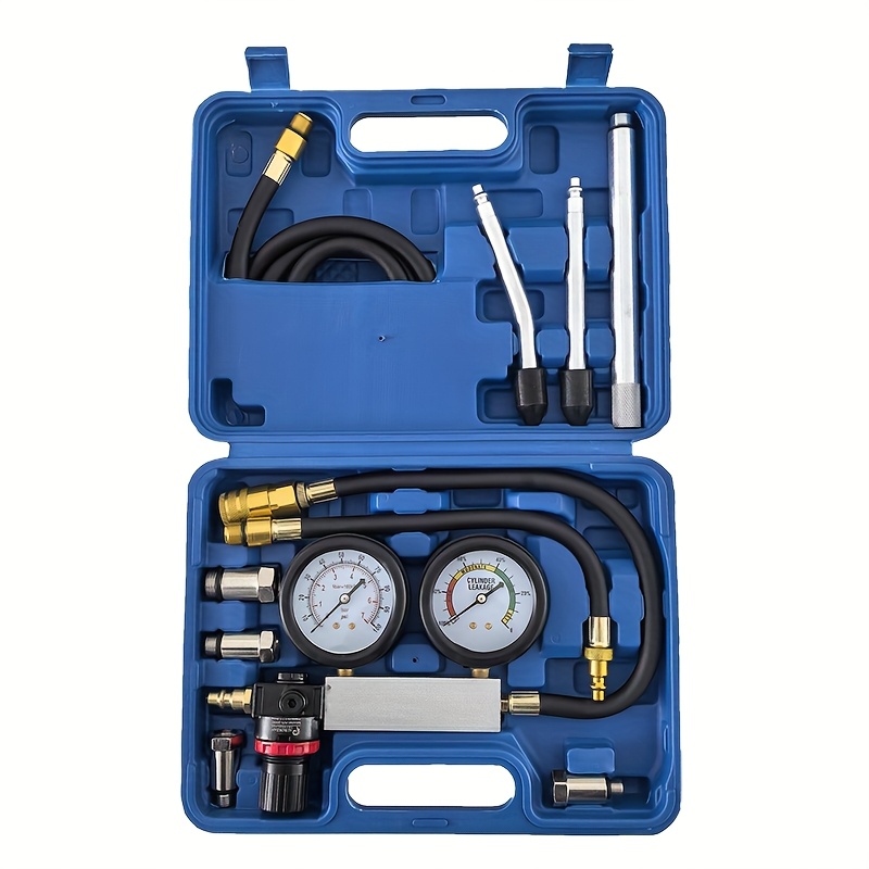 YSTOOL Cylinder Leak Down Tester Kit - Dual Gauge Engine Compression Tester Set