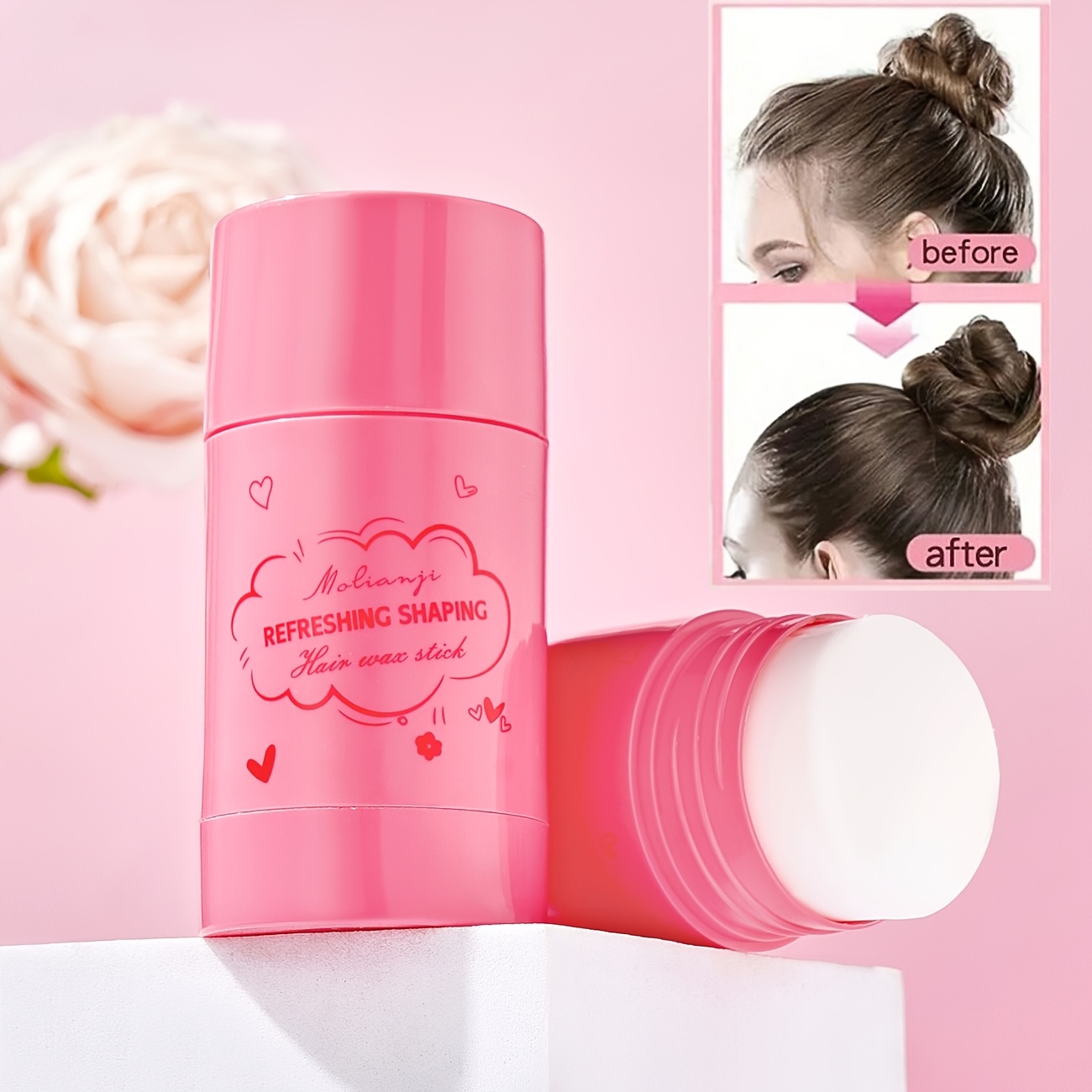 long lasting and   wax stick anti frizz gel styling stick portable non greasy for all hair types daily use by men and women