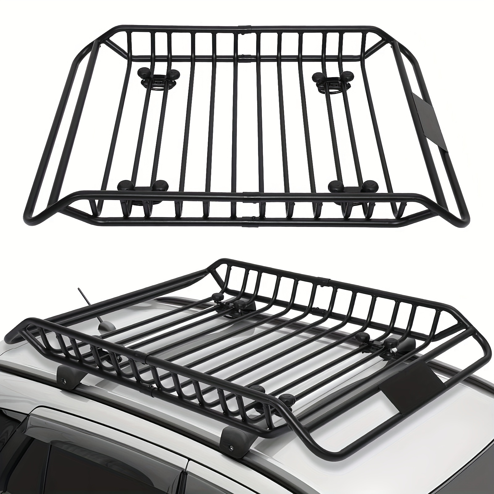 50 63 roof rack basket rooftop cargo carrier Temu