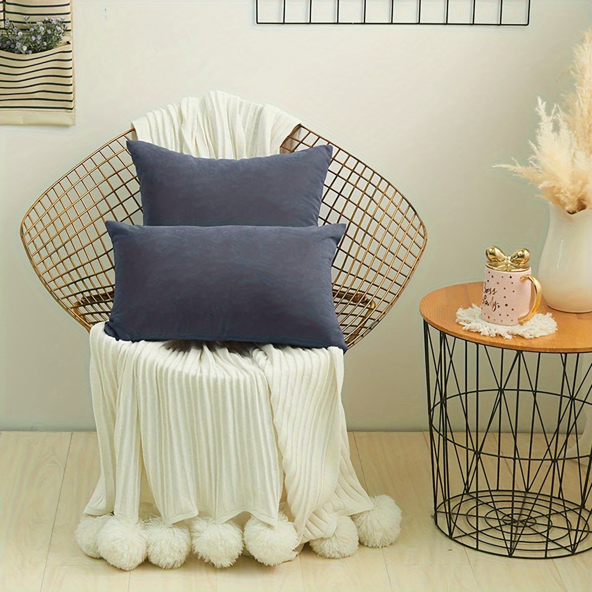 Bed Pillows Dog Proof Pillow Case Soft Brushed Solid Color Throw