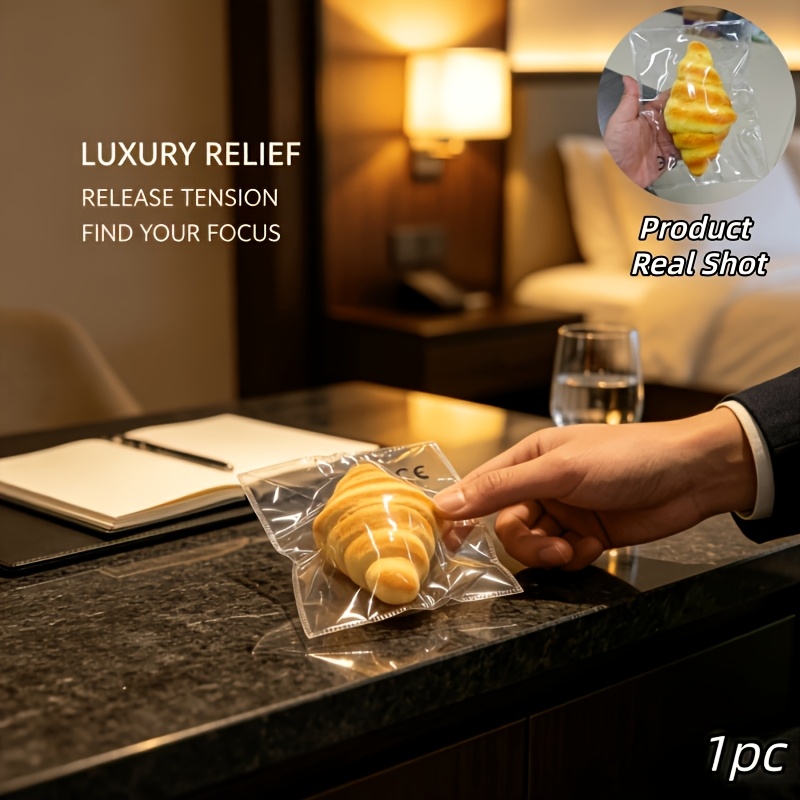 And Interesting Simulation Croissant Squeezing Toy, Soft And Slow To Rebound, Can Anxiety , With A Soft Texture, Suitable For With Colleagues As A Small Gift