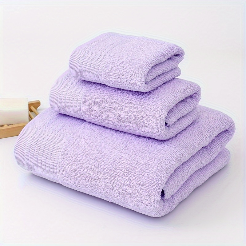Bath Towel Set Light Purple Towels Soft Towel Purple Bath Towel