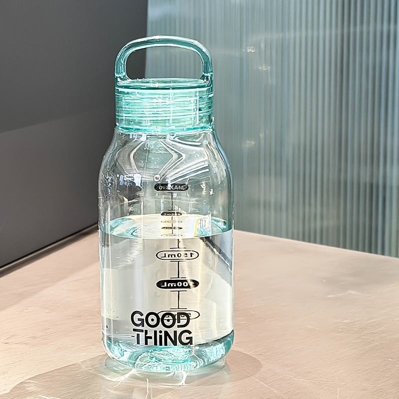 TEMU Transparent Water Bottle With Leak Proof Lid, Lightweight Portable Drinking Cup, Durable Polycarbonate Reusable Bottle For School, Office, Home,