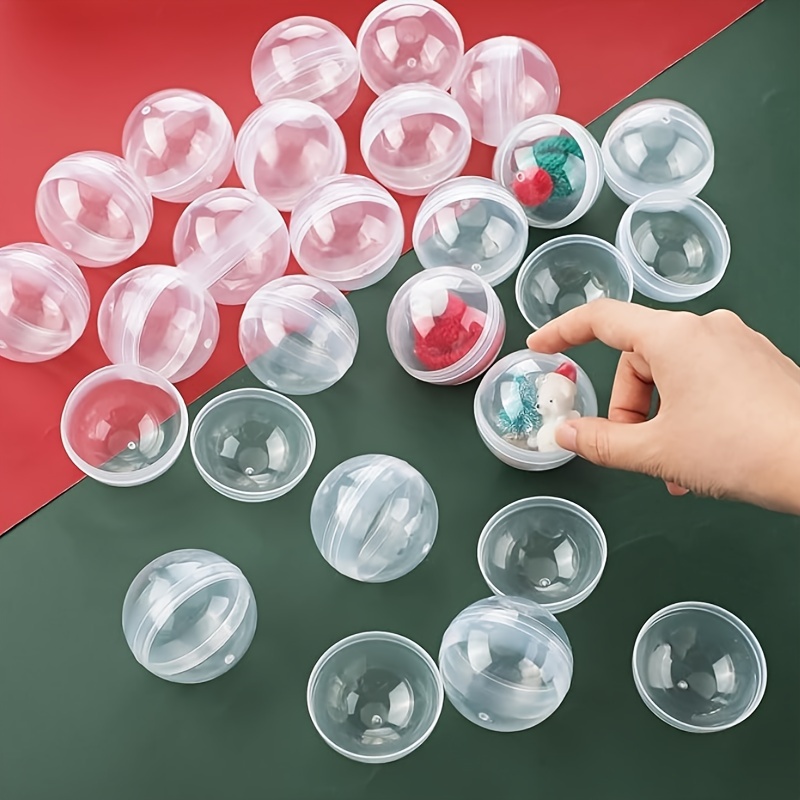 

20pcs Clear Plastic Capsule-shaped Candy Containers For Party Favors - Small Business Supplies & Retail Display