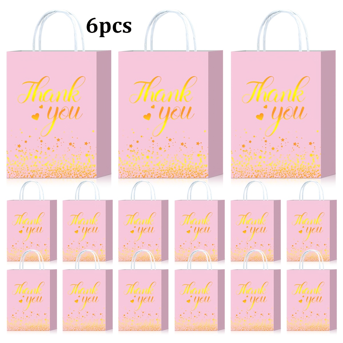 TEMU 6/20/25pcs Pink Foil-stamped 