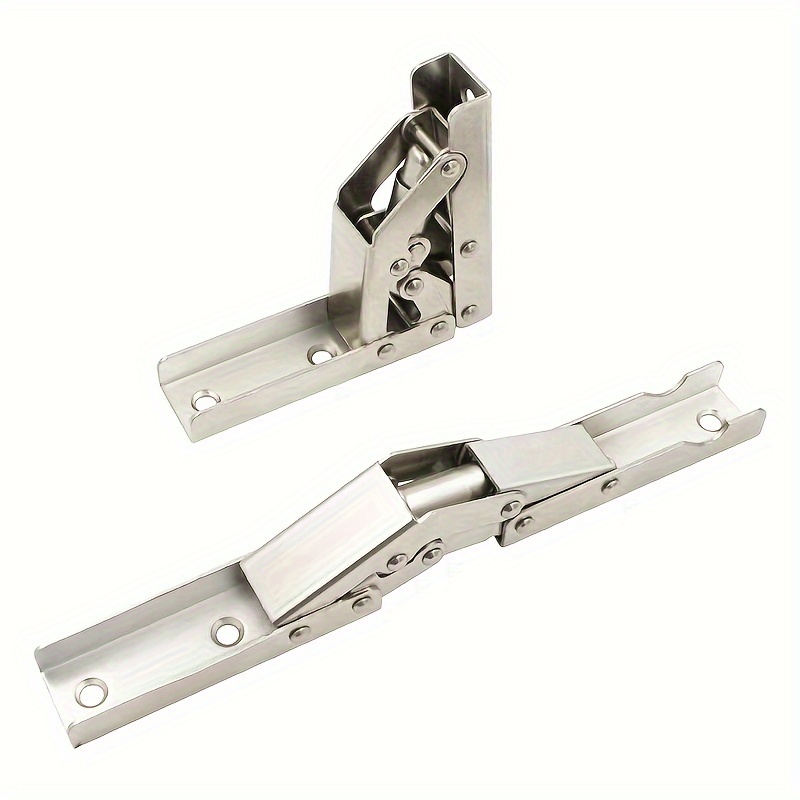 

2pcs Silvery 90- Folding Hinges, No-slot , 180- Countertop , For Cabinets &