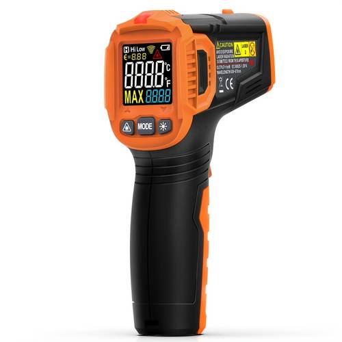 im02 im02pro infrared thermometer 50 380 c 50 800 in industrial laser thermometer color screen lcd environmental temperature relative humidity and infrared temperature detector with alarm function