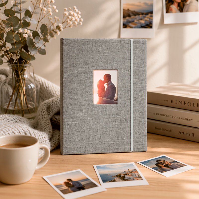 200-pocket Fabric Linen Photo Album For Instax Mini Film