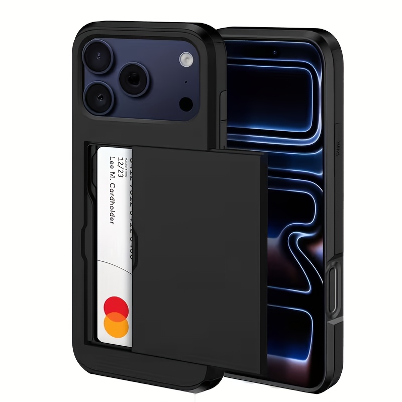 TEMU Custodia per Telefono: Custodia Adatta per iPhone 17 Pro Max 17 Pro Pro 15 Pro Max 14 13 12 Pro Max, Portafoglio con Scorrevole per Carte,