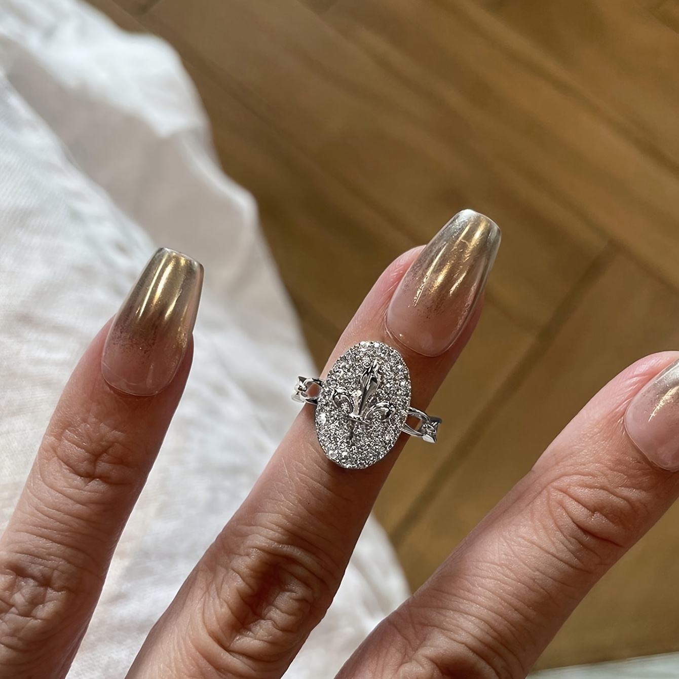 3pc Unisex Stackable Zirconia Ring Set, Elegant Luxury