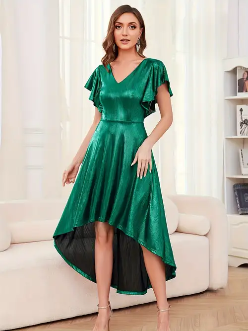 women's high low dress cocktail & party dresses Women's V-Neck High Low Cocktail Party Dresses