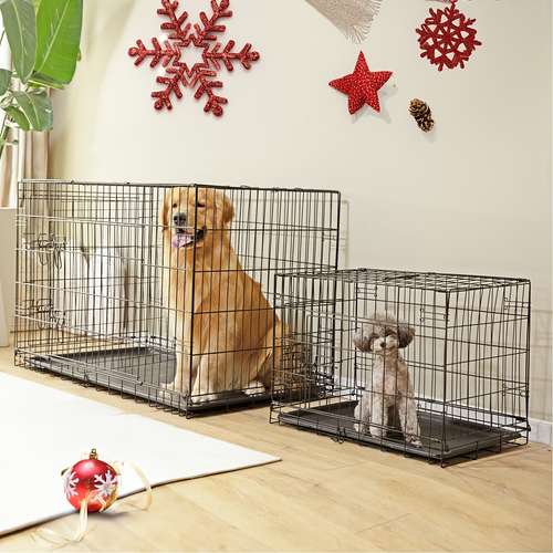 Dog Cage FDW Dog Crate Pet Crate For Medium Dogs 30 Inch Folding