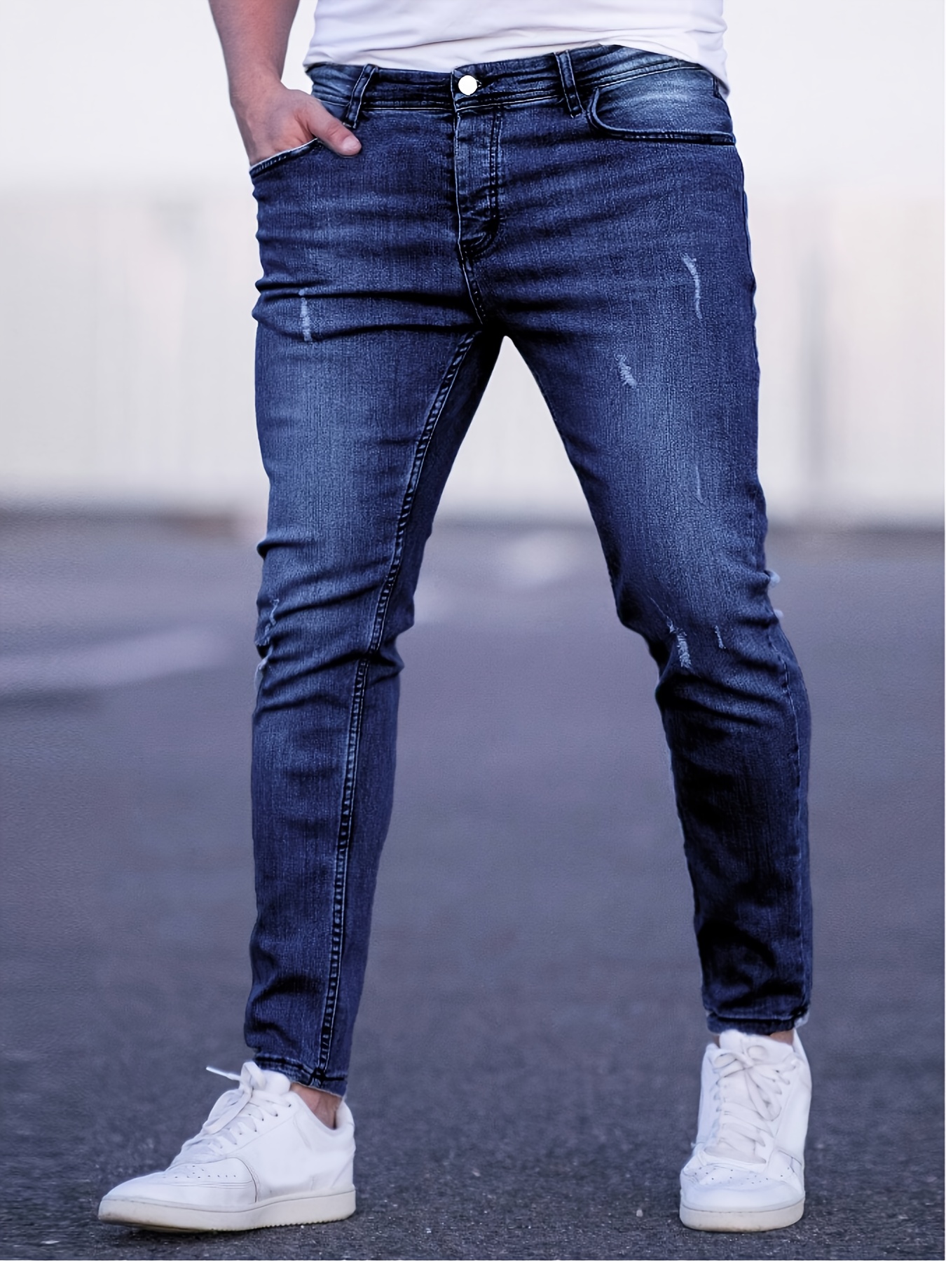 Gengyuan'S - Men'S Slim-Fit Casual Stylish Stretchy Denim Long Pants