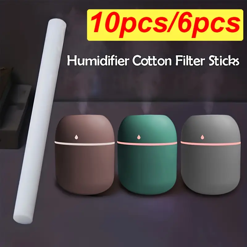 60PCS Humidifier Stick Filter Refill - Mini Air Diffuser Pure Wicks Refill Cotton Filter Sticks Replacement Wicks For Small Portable Humidifier Diffuser In Office Bedroom Home - Foto 5