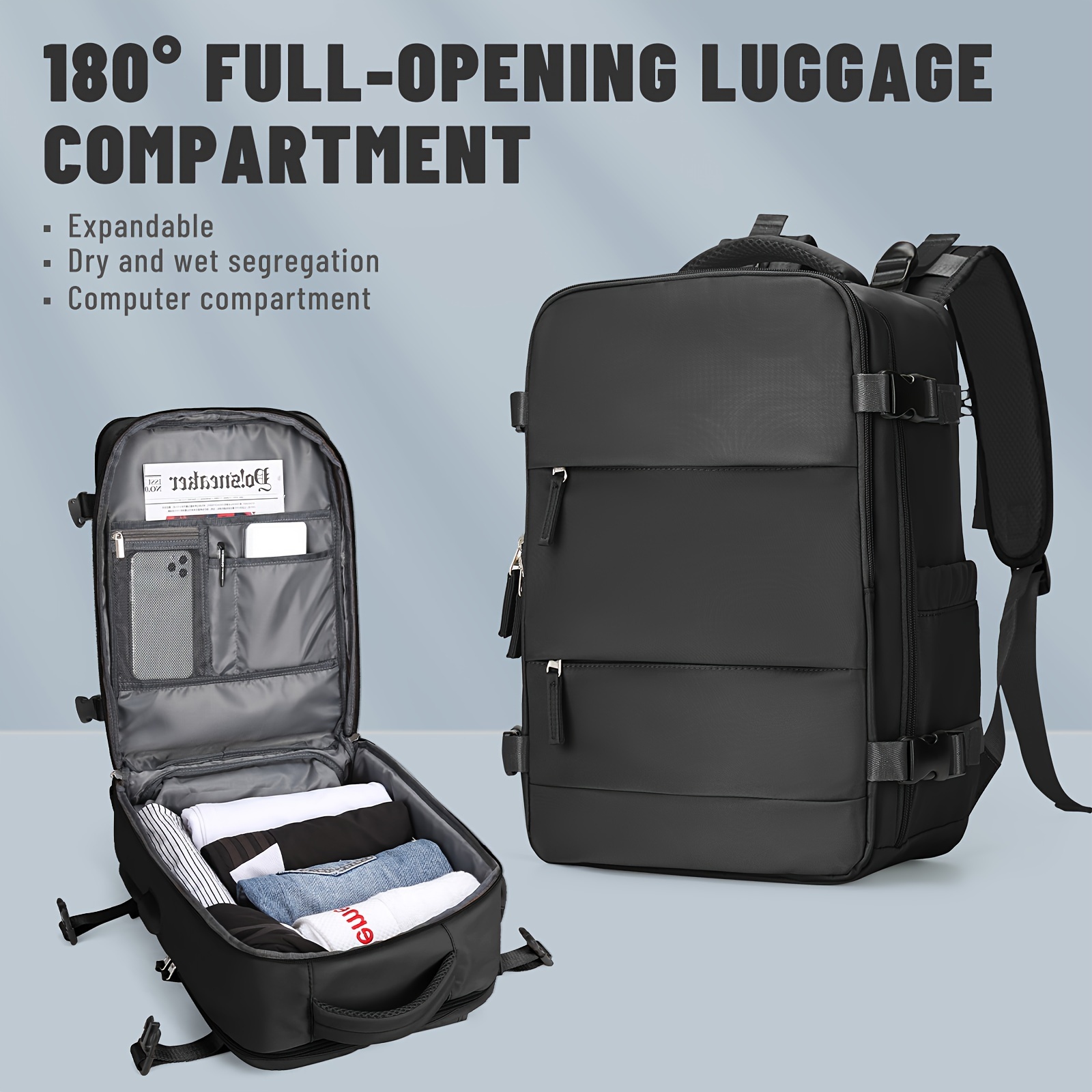 Large Travel Backpack Carry Backpack Hiking Backpack - Temu Canada