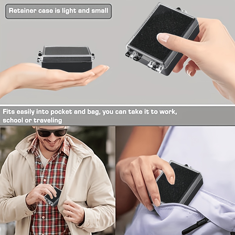 12pcs Black Rectangular Plastic Storage Boxes with Sponges
