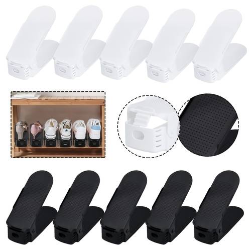 10 30pcs adjustable shoe racks non slip shoe height adjustable shoe storage shoe organizer