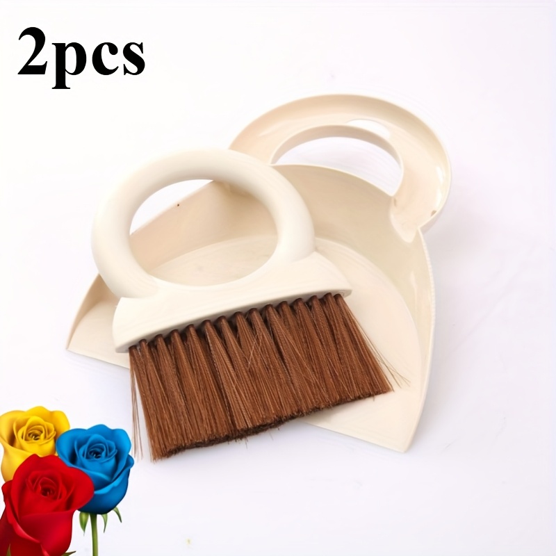 Home Desktop Cleaning Small Broom Dustpan Set Keyboard Dust Removal Soft Brush Combination Tool Multifunctional Garbage Shovel