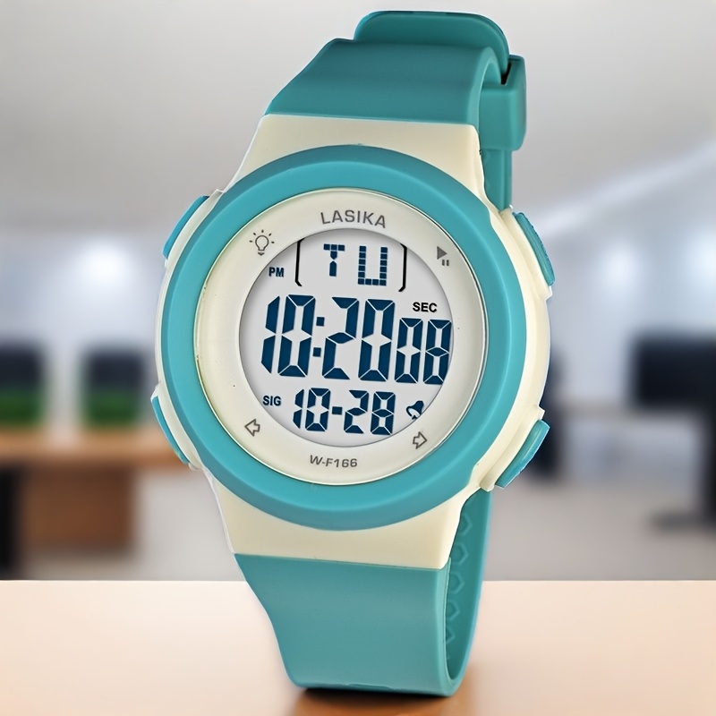 Armbanduhr Wasserdichte Sportuhr Schwimmen Mädchen Digitaluhr