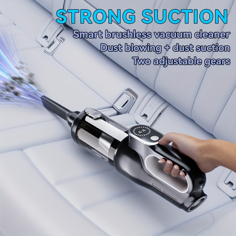 Suitu Car Vacuum Cleaner with Super Powerful Suction, Rechargeable Handheld Large Power Cordless Vacuum Suitable for Home and Auto Use