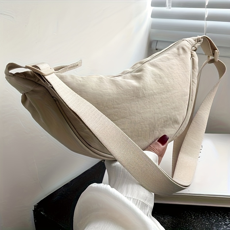 E-shop Wo Verstellbare Handtasche mit Abnehmbarem Gurt – Lässige Nylon-Schultertasche für den , Reisen & Einkaufen – Reißverschluss, Mehrfarbige