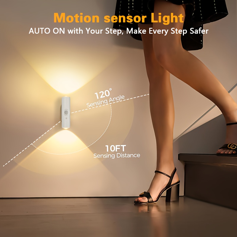 4 luces nocturnas inteligentes con sensor de movimiento y PE - Imagen 10