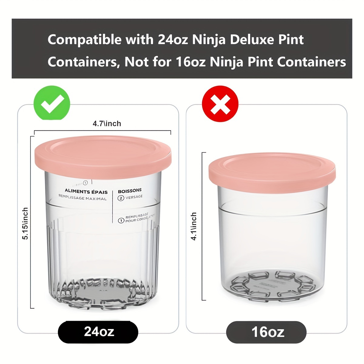 4Pack Neoprene Ice Cream Sleeves With Handle, Reusable Insulated 24oz Cover Compatible With Ninja Creami NC501, NC500 Series Deluxe Ice Cream Maker Containers(Gradient) In | Whizz Thermocoolers